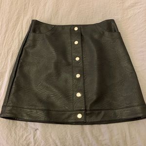 TopShop faux leather skirt